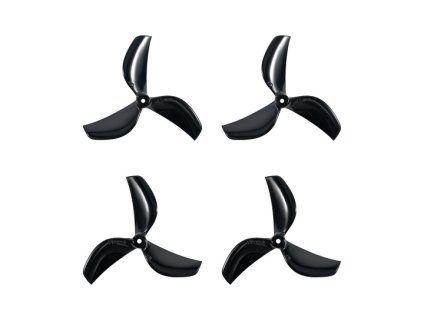 9306 2 propellers gemfan 45mm 3 blade 1 5mm shaft black 4pcs