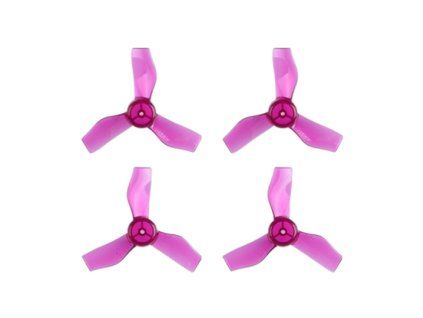 9357 1 propellers gemfan 31mm 3 blade for 65mm frame 1 0mm shaft clear purple 4pcs