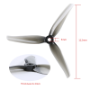 15543 5 propellers iflight nazgul f5 tri blades 2cw 2ccw yellow