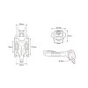 22377 2 bracket ii betafpv for o4 air unit black