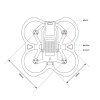 Aquila20 Brushless Whoop Frame dimensions 600x600