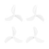 9309 2 propellers gemfan 45mm 3 blade 1 5mm shaft white 4pcs