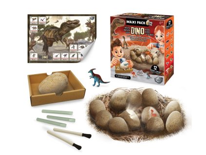 266 dinoeggs maxipack vykopavka 12ks vajicek