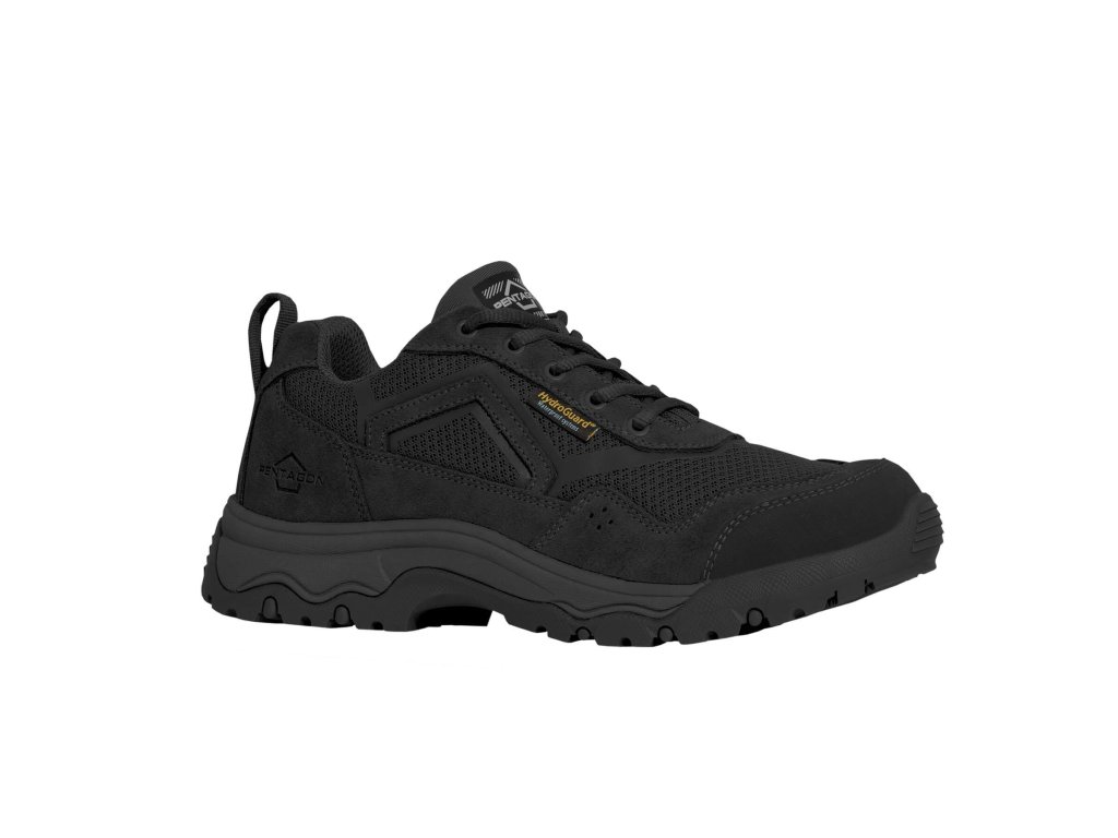 Pentagon nízké černé boty suede