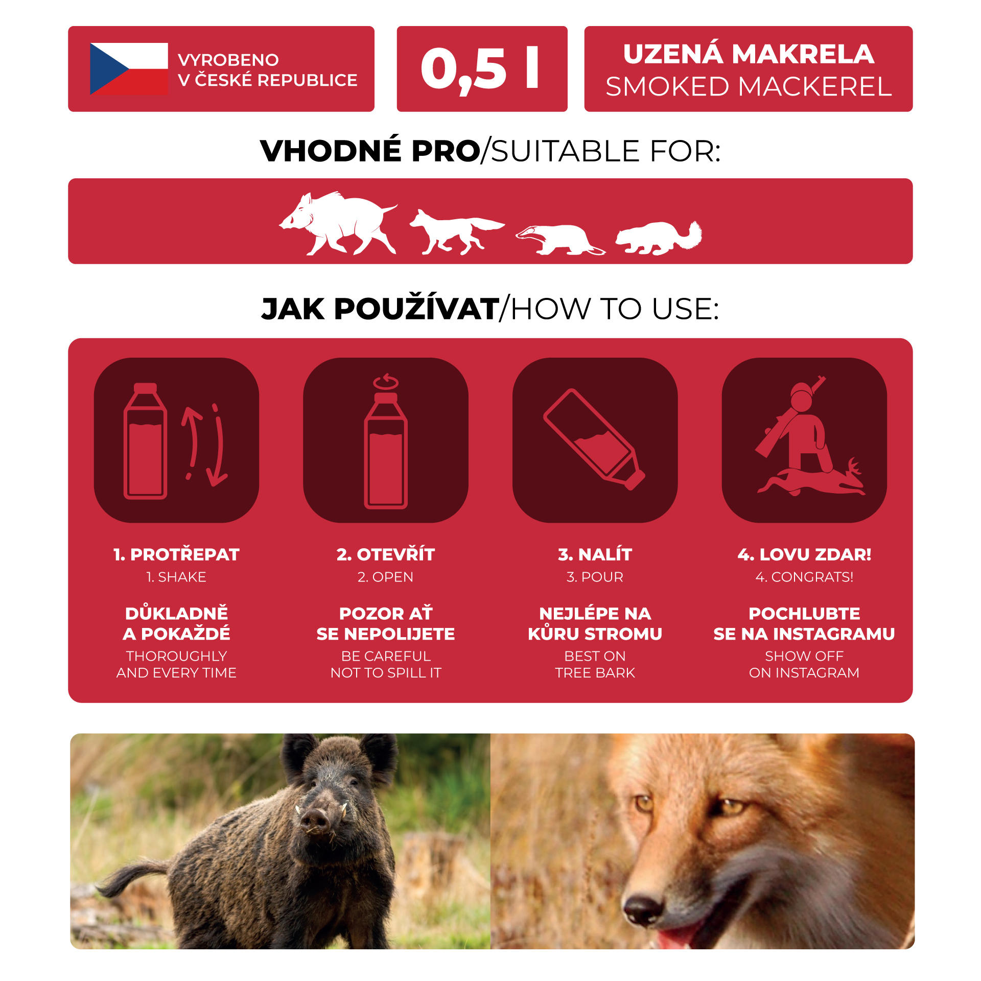 Venator vnadidlo nektar Uzená makrela 0,5l