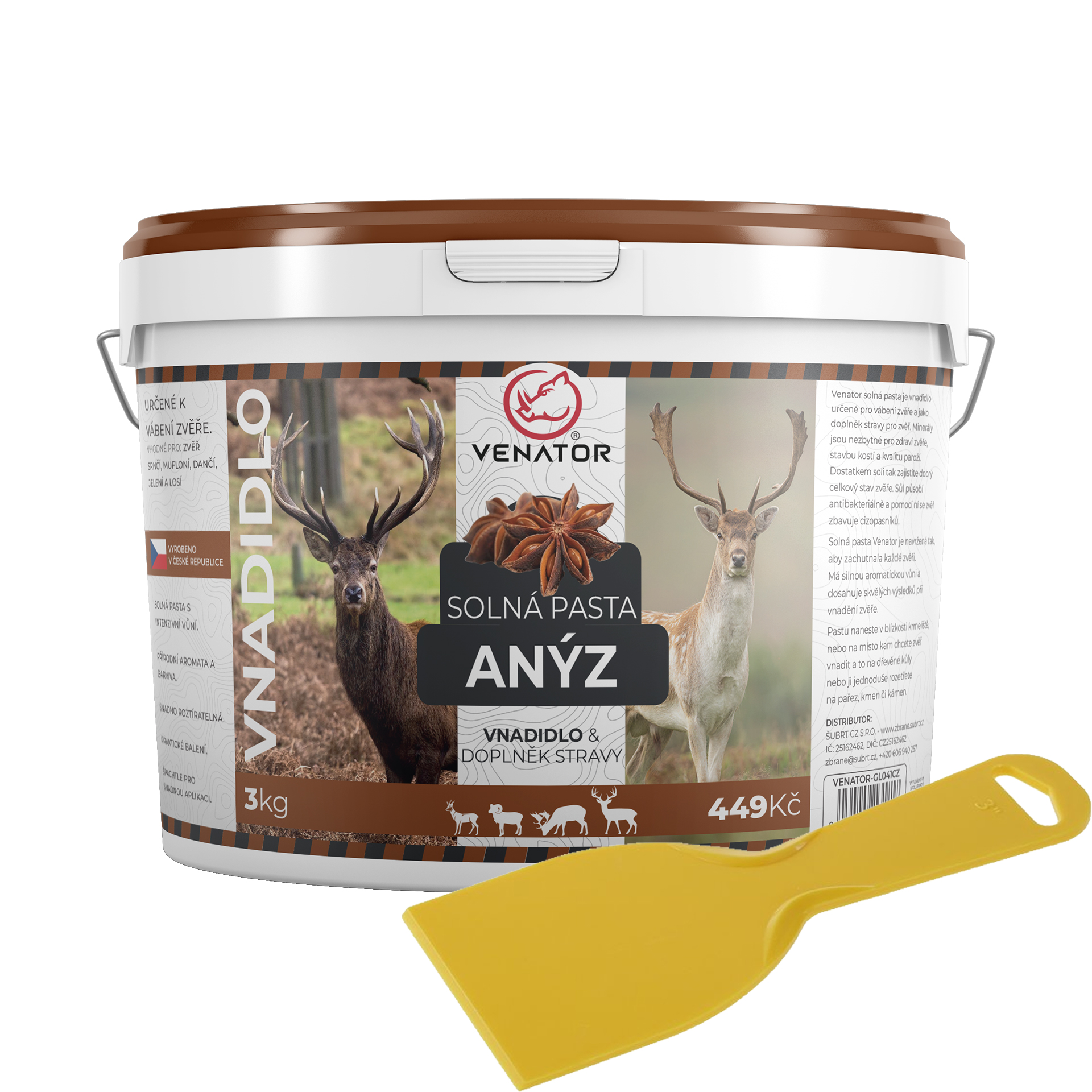 Venator vnadidlo Solná pasta Anýz 3kg POŠKOZENÝ OBAL - sleva 42%