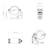 XASR-SQ11 30mm steel low qd weaver ri1ngs