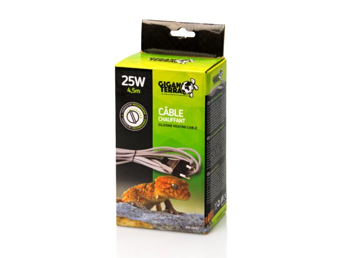 GiganTerra Topný kabel 25W 4,5m (1)