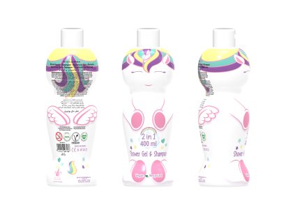 Eau My Unicorn 1D sprchový gél a šampón 400 ml  6ks/1ktn