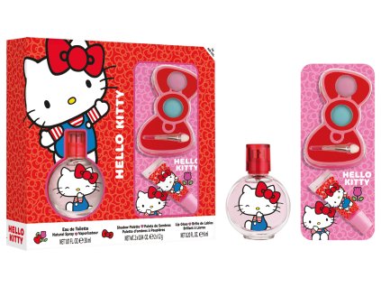 Hello Kitty set EDT 30 ml + lesk na pery + očné tiene 6 ks/ktn