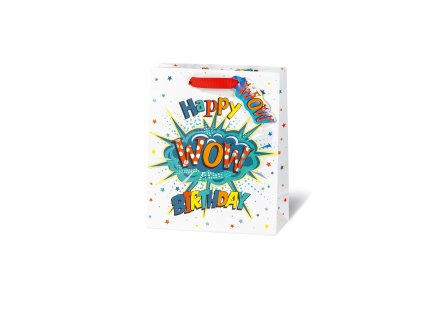 BSB - darčeková taška WOW Happy Birthday A5