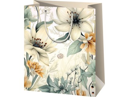 Darčeková taška - pastelové kvety A4