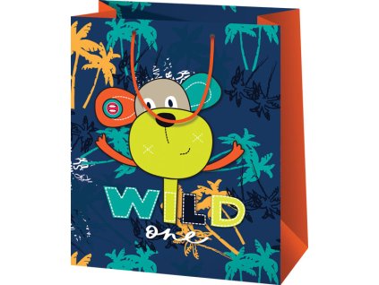 Darčeková taška - opička, Wild one A4