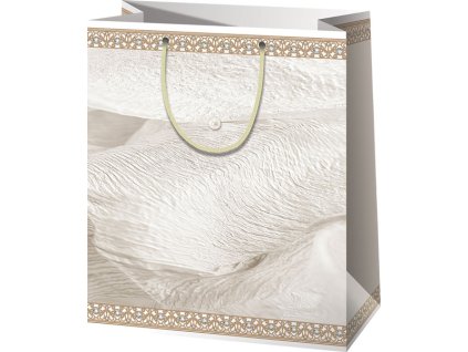 Darčeková taška - béžový vzor A5