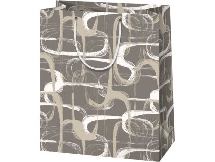 Darčeková taška A4 - Vzor hnedá