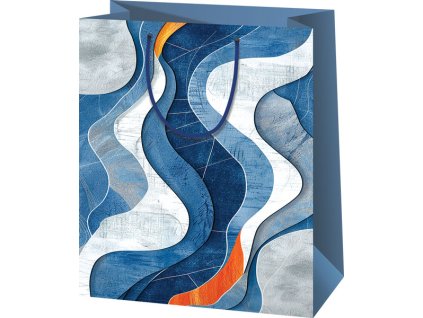 Darčeková taška - modrá - vzor XL