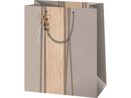 Darčeková taška - béžová, pierko A5