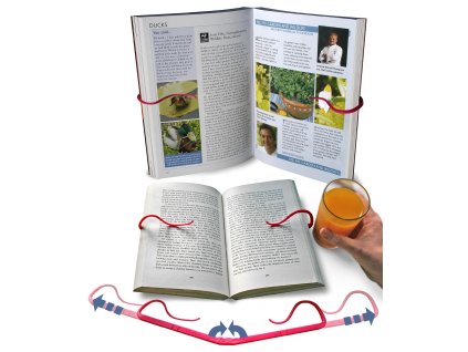 Cestovateľský držiak na knihu ružový