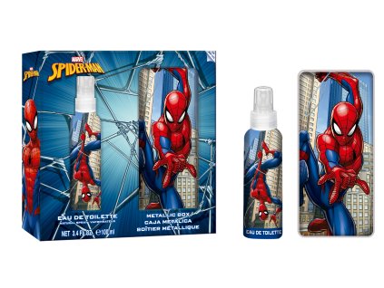 Spiderman darčeková sada telový sprej 100 ml + metalický box