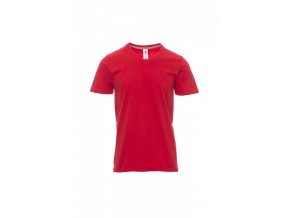 TRIČKA JERSEY 150GR V-NECK ČERVENÁ