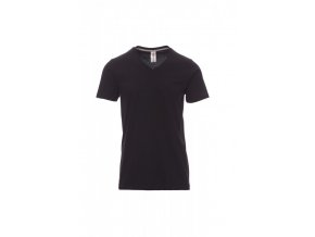 TRIČKA JERSEY 150GR V-NECK ČERNÁ