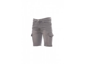 BERMUDY DENIM STRETCH 12OZ/300D JEEP OCELOVĚ ŠEDÁ