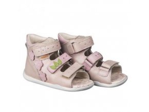 MEMO DINO sandály dívčí růžové