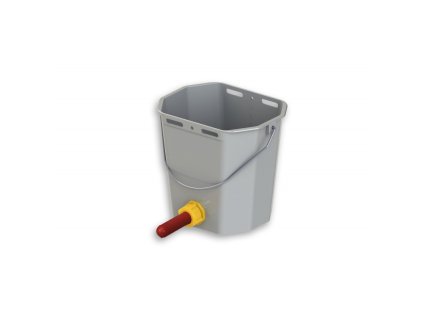 1306 1 kbelik napajeci plastovy komplet 10 l sedy