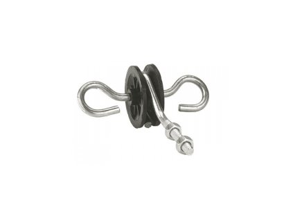 2173 izolator branovy distancni pro elektricky ohradnik se zavitem m6 a maticemi