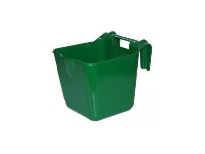 2698 zavesne koryto na krmivo 13l tmave zelene