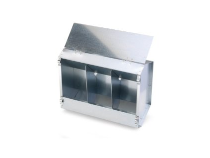 3433 krmitko zavesne pro kraliky a slepice krmny automat 3 mistny pozink