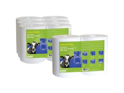 Utěrky na vemeno Uddero Clean, k použití za mokra i za sucha (Varianta 6 x 800 ks)