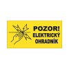 742 tabulka vystrazna na elektricky ohradnik oboustranna
