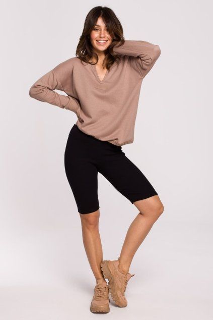 Krátké legíny biker shorts černé (2)