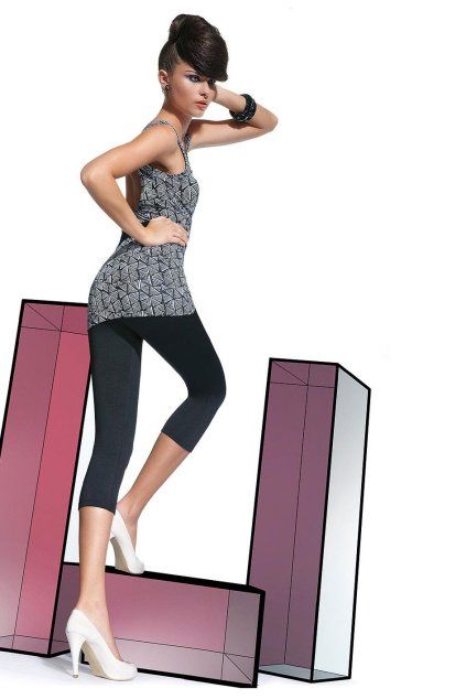 3/4 legíny Nina BasBleu (Velikost L)