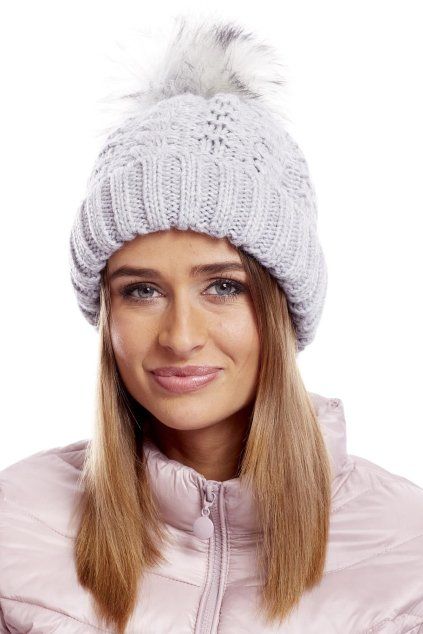 Kostkovaná čepice světle šedá (Velikost UNI)