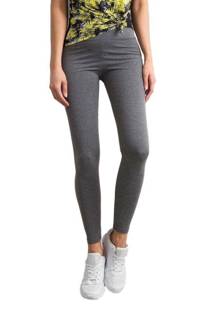 Basic bavlněné legíny tmavě šedé (Velikost XS)