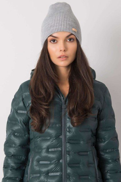 Šedá dámská čepice (Velikost UNI)