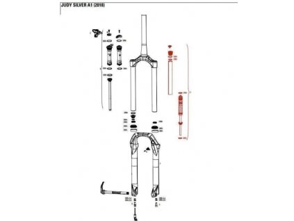 SRAM ROCK SHOX SPRING INT LEFT SA JUDYS 30S T