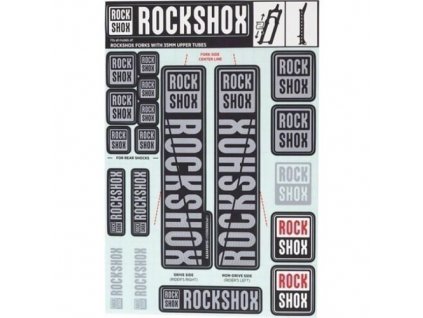 SRAM ROCK SHOX DECAL KIT 35MM DC POLAR GREY