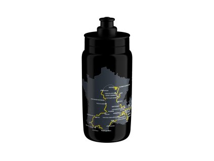 Fľaša FLY 550 TdF mapa čierna 2024