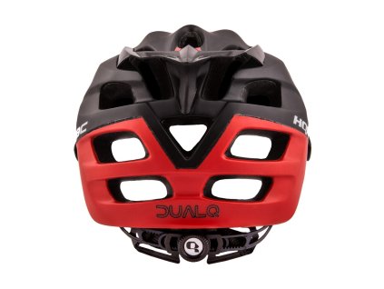 Prilba DUALQ Čierna/Červená mat