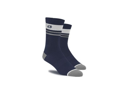 CRANKBROTHERS Icon MTB Sock Navy Blue/White L/XL