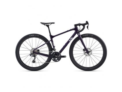 Dámsky bicykel Gravel LIV Devote Advanced Pro 2022 Dark Purple