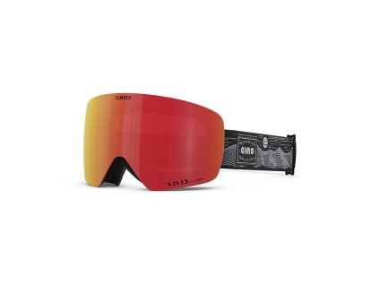 GIRO Contour Black/White Landscape Vivid Ember/Vivid Infrared (2skla)