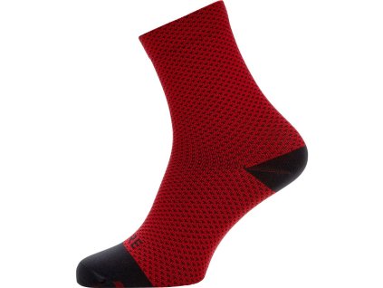GORE C3 Dot Mid Socks-red/black-38/40