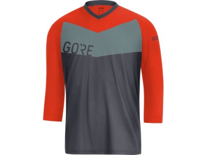 GORE C5 All Mountain 3/4 Jersey-terra grey/orange.com-L