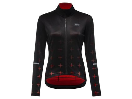 GORE Progress Thermo Jersey Womens black/fireball M/40 10082099AY05