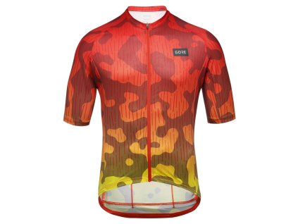 GORE Rain Camo Jersey Mens fireball XXL