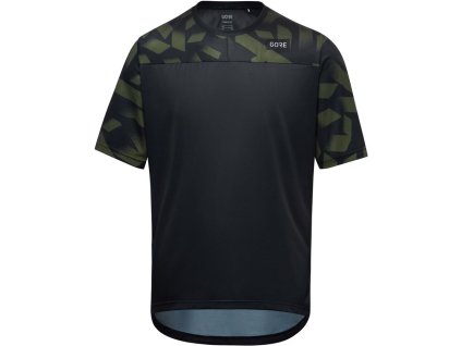 GORE TrailKPR Daily Shirt Mens black/utility green L
